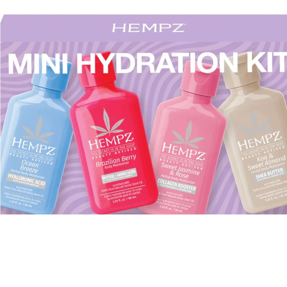 Limited EDITION4  Hempz Mini Hydration Kit —Body Moisturizers